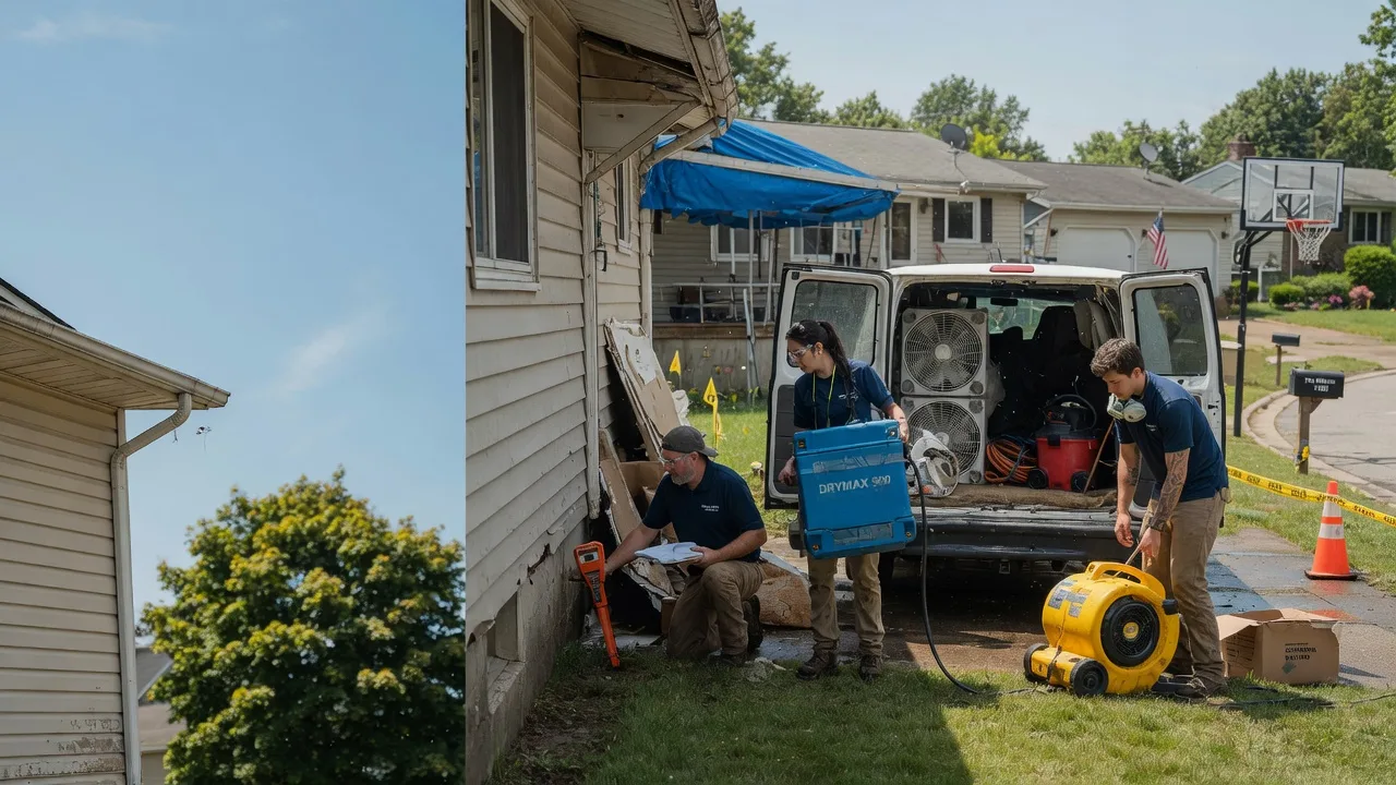 Ceiling Leak Cleanup in Harrisburg, PA near me